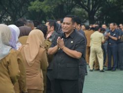 Apel Perdana dan Halalbihalal Tanpa Kehadiran Bupati Bekasi Ade Kuswara Kunang