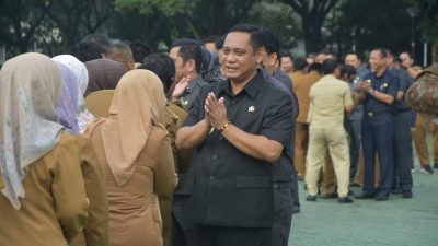 Apel Perdana dan Halalbihalal Tanpa Kehadiran Bupati Bekasi Ade Kuswara Kunang
