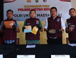 Satresnarkoba Polres Metro Bekasi Amankan Tujuh Pengedar Narkotika, Pasarkan lewat Medsos