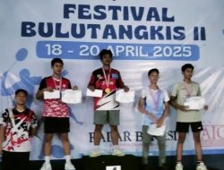 Festival Bulutangkis II Prabaja Open 2025 Sukses Digelar, Cetak Juara Muda dan Bangkitkan Semangat Atlet Nasional 