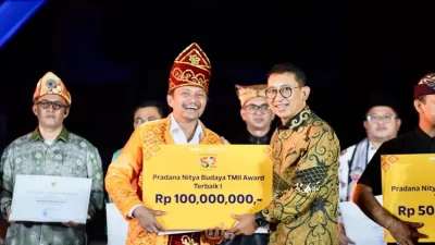 50 Tahun TMII, Kementerian Kebudayaan Beri Anugerah Pradana Nitya Budaya untuk Anjungan Daerah Terbaik