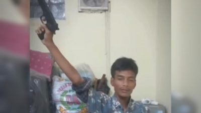 Acungkan Pistol Mainan saat Konvoi Suporter, Pemuda di Cikarang Ditangkap Polisi