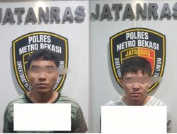 Jatanras Polres Metro Bekasi Ringkus Pelaku Spesialis Curanmor, Temukan STNK dan Pistol Mainan
