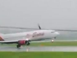Viral, Batik Air Nyaris Tergelincir di Bandara Soekarno-Hatta