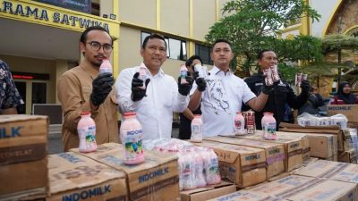 Polisi Bongkar Peredaran Susu Kemasan Kedaluwarsa di Bogor dan Depok