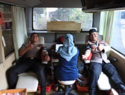 Sambut Hari Bhayangkara, Polsek Bekasi Barat Gelar Donor Darah