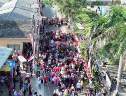 Bukan di Tempat Keramat, Tradisi Sedekah Bumi Warga Kampung Buwek Digelar di Jalan Raya
