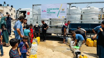 BAZNAS RI Bersama Le Minerale Salurkan 224.000 Liter Air Bersih untuk Warga Gaza