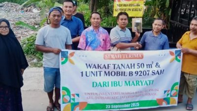 Warga Jatisari Wakafkan Tanah dan Mobil