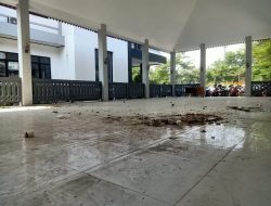 Belum Lama Dibangun, Pendopo Kelurahan Harapan Mulya Kumuh