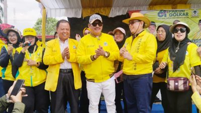  Sambut HUT ke-61, DPD Golkar Bagikan Ribuan Paket Sembako di Tambelang