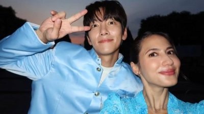 Ji Chang Wook dan Pevita Pearce Tampil Serasi Kenakan Busana Adat Jawa di Candi Prambanan