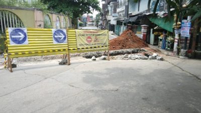 Jalan Melati Kelurahan Pengasinan Ditutup hingga 11 Oktober 2025