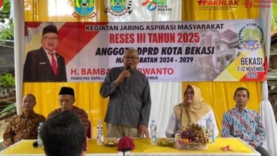 Infrastruktur Dominasi Aspirasi Reses Anggota Komisi IV DPRD Kota Bekasi Bambang Purwanto