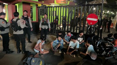 Polisi Amankan Sepuluh Pelajar Diduga Hendak Tawuran di Jalan Ahmad Yani