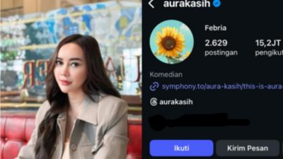 Aura Kasih Tiba-tiba Ganti Nama Akun Instagram Jadi Febria, Ada Apa?