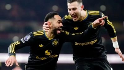 Gol Telat Cunha Bungkam Arsenal, MU Menang Dramatis 3-2 di Emirates