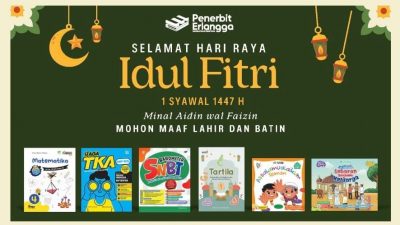 Rayakan Kemenangan dengan Semangat Literasi: Harmoni Lebaran Bersama Penerbit Erlangga