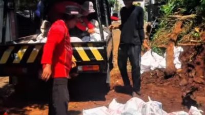 Longsor di Graha Indah, Kelurahan Jatimekar Gercep Koordinasi Dinas BMSDA