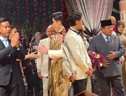 Presiden Prabowo dan Wapres Gibran Kompak Hadiri Resepsi El Rumi dan Syifa Hadju di Hotel Raffles