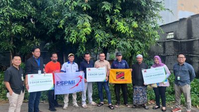BPJS Ketenagakerjaan Bekasi Cikarang Kolaborasi dengan Aliansi BBM Salurkan Hewan Kurban