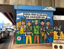 BPJS Ketenagakerjaan Hadirkan Mural Edukatif di Kalimalang Kota Bekasi