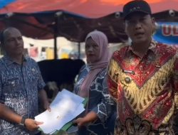 Camat Medansatria Tegur Pedagang Hewan Kurban di Lahan Publik