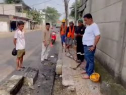 Lurah Cikiwul Setop Proyek Galian Bodong