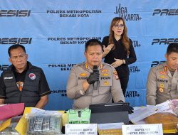 Dua Bulan, Polres Metro Bekasi Kota Ungkap 102 Kasus Narkotika dan Obat Keras