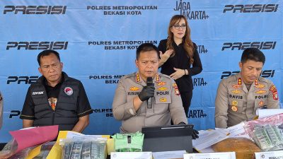Dua Bulan, Polres Metro Bekasi Kota Ungkap 102 Kasus Narkotika dan Obat Keras