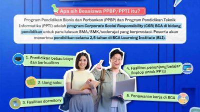 Buruan Daftar! Beasiswa PPBP dan PPTI BCA Tahun Ajaran 2027 Telah Dibuka Hingga Oktober