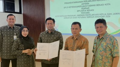 Petugas Sensus Ekonomi 2026 di Kota Bekasi Dapat Perlindungan BPJS Ketenagakerjaan