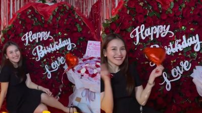 Ayu Ting Ting Dapat Kejutan Romantis dari Kevin Gusnadi di Ulang Tahun ke-34, Tulisan di Buket Bunganya Jadi Sorotan!