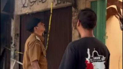 Lurah Pejuang Beri Dukungan Korban Kebakaran Kios Bakso Malang