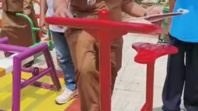 Taman Bougenville Rampung, Anak-anak RW 029 Teluk Pucung Punya Ruang Bermain Baru