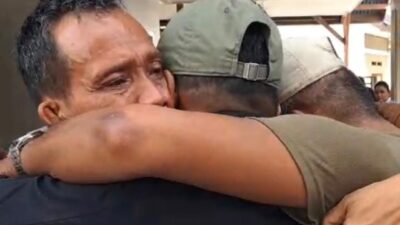 Tangis Haru Warnai Keunggulan Cakades Hegarmukti Ajo Subarjo 
