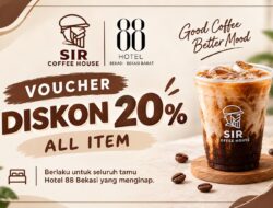 Hotel 88 Bekasi Gandeng SIR Coffee House Hadirkan Diskon 20 Persen untuk Seluruh Tamu yang Menginap
