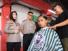 Polisi Bekali Ormas Keterampilan Mencukur