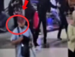 Pria Bertopi Curi Laptop Anker di KRL Stasiun Kranji