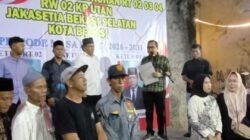 Lurah Jakasetia Lantik Tiga Ketua RT Sekaligus, Ini Pesannya 