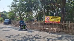 Kawasan MGT Dipagari Bambu, Cegah PKL Jualan Lagi