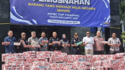 Bea Cukai Bekasi Musnahkan Barang Ilegal Senilai Rp15,5 Miliar, Produk Eks Impor Mendominasi