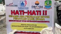 Lurah Kayuringin Jaya Pantau Galian Kabel Burangrang