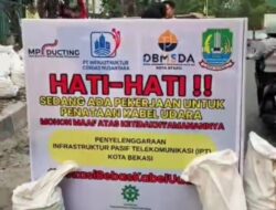 Lurah Kayuringin Jaya Pantau Galian Kabel Burangrang